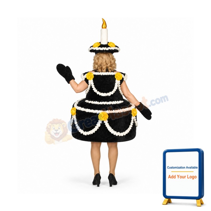 Black Cake Lightweight Mascot Costume