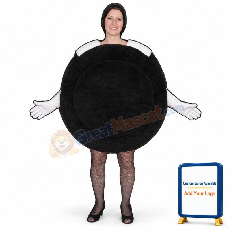 Brown & White Cookie Lightweight Mascot Costume