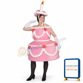 Birthday Cake Lightweight Mascot Costume