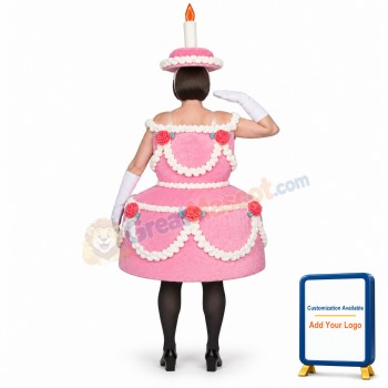 Birthday Cake Lightweight Mascot Costume