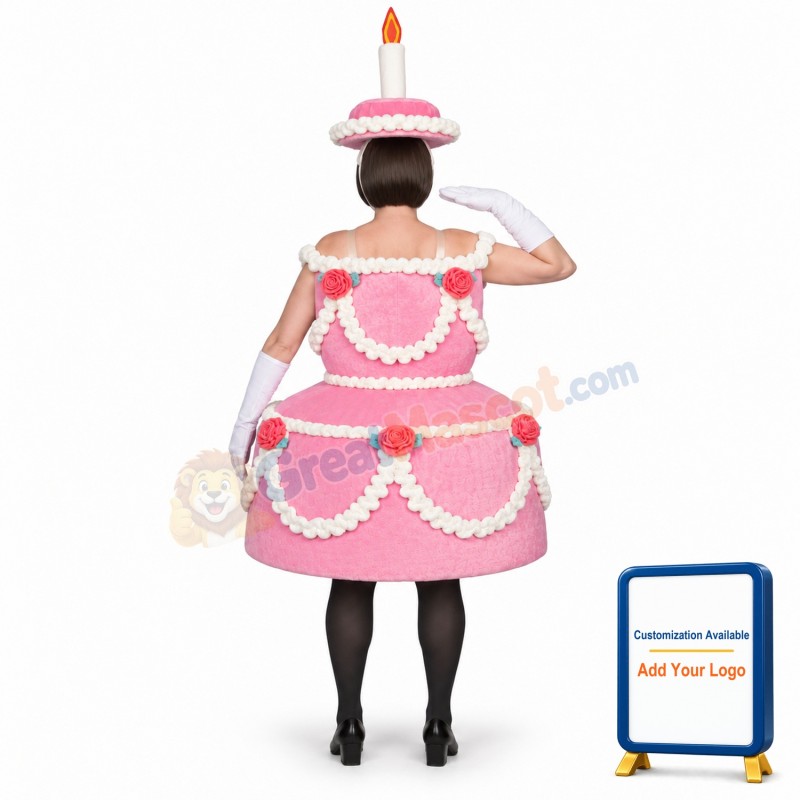 Birthday Cake Lightweight Mascot Costume