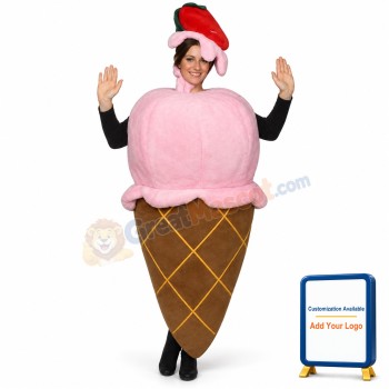 Ice Cream Cone Lightweight Mascot Costume