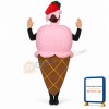 Ice Cream Cone Lightweight Mascot Costume