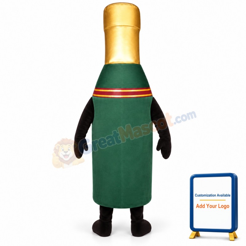 Champagne Bottle Lightweight Mascot Costume