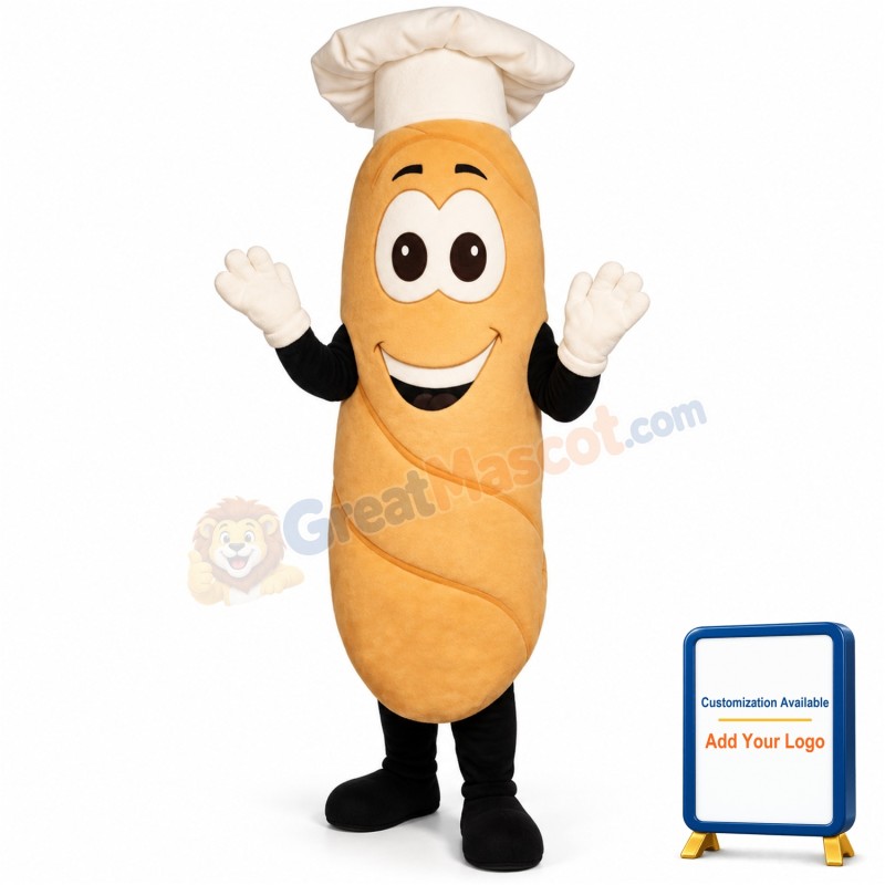 French Breadie Lightweight Mascot Costume
