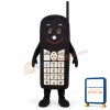 Black Cell Phone Lightweight Mascot Costume