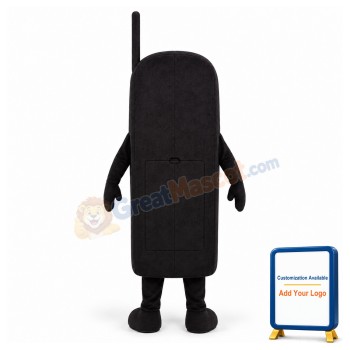Black Cell Phone Lightweight Mascot Costume