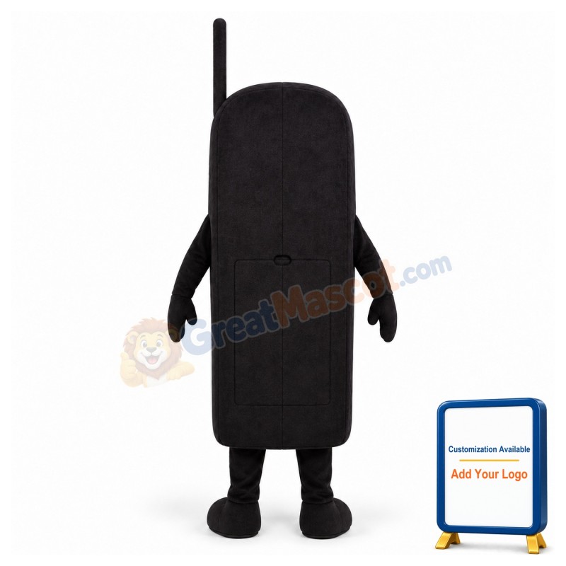 Black Cell Phone Lightweight Mascot Costume