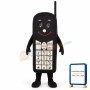 Black Cell Phone Lightweight Mascot Costume