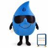 Dripw-Shades Lightweight Mascot Costume