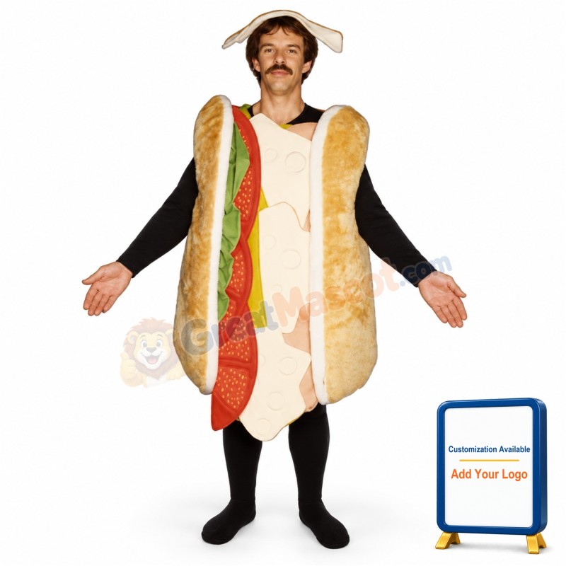 Sub Sandwich Lightweight Mascot Costume