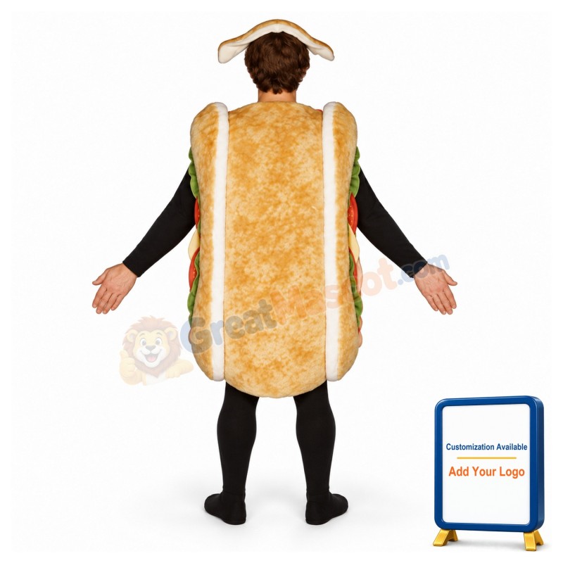 Sub Sandwich Lightweight Mascot Costume