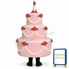 Three-Layer Cake Lightweight Mascot Costume