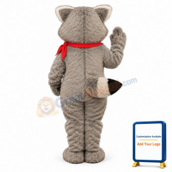 Raccoon w- Hanker chief Lightweight Mascot Costume