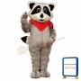 Raccoon w- Hanker chief Lightweight Mascot Costume