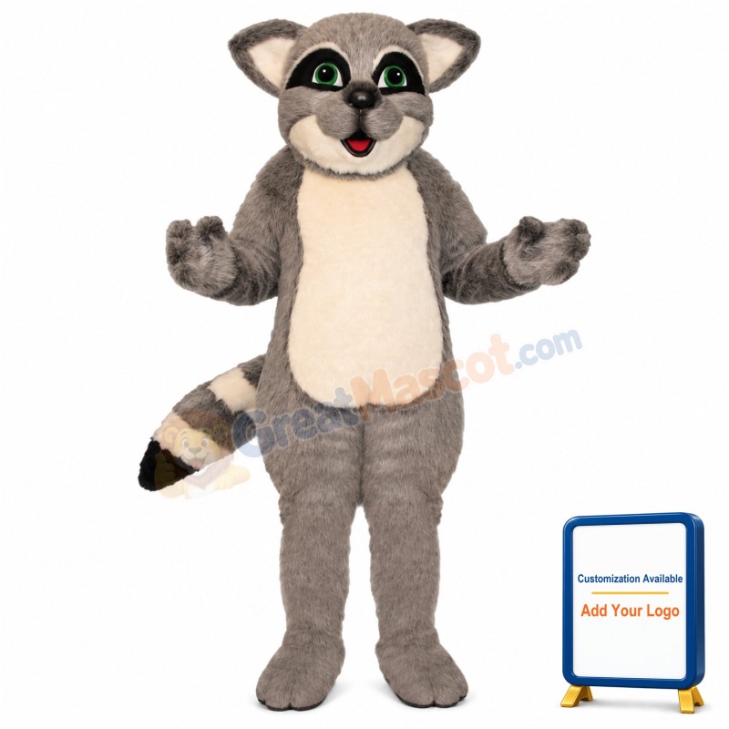Grey Raccoon Lightweight Mascot Costume