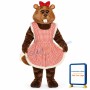 Gloria Beaver w-Apron & Bow Lightweight Mascot Costume