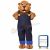 Woody Woodchuck w-Overalls Lightweight Mascot Costume