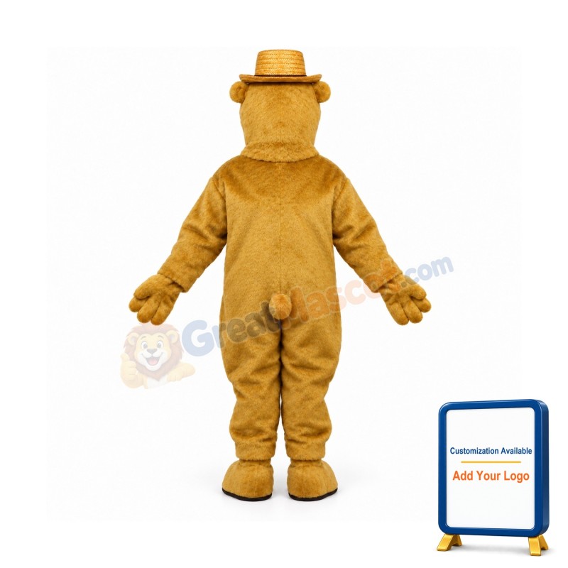 Weasel w-Hat Lightweight Mascot Costume
