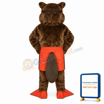 River Otter w-Scuba Lightweight Mascot Costume
