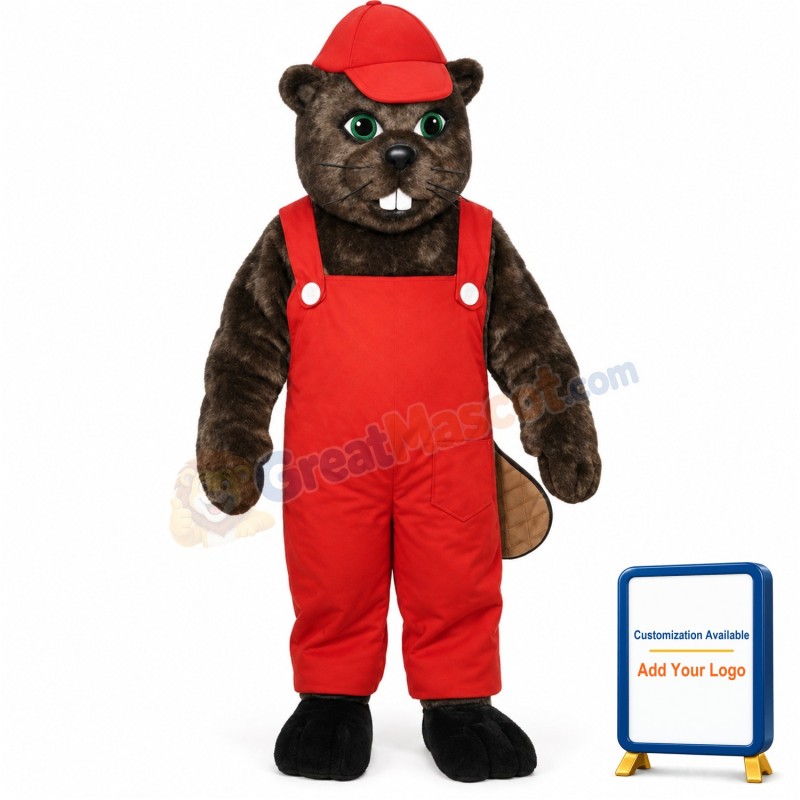 Lumberjack Beaver Lightweight Mascot Costume