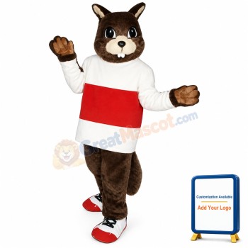 Jogging Beaver Lightweight Mascot Costume