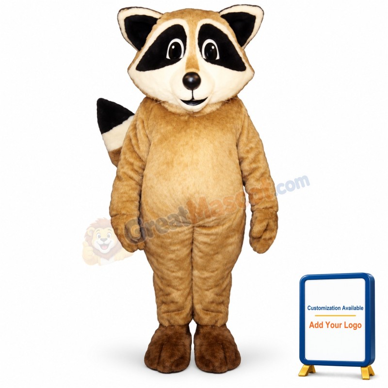 Tan Racoon Lightweight Mascot Costume