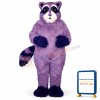 Purple Racoon Lightweight Mascot Costume