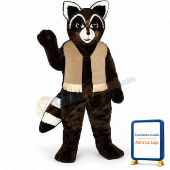 Ryan Raccoon w-vest Lightweight Mascot Costume