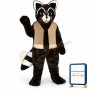 Ryan Raccoon w-vest Lightweight Mascot Costume