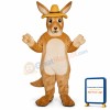 Melbourne Roo w-Hat Lightweight Mascot Costume
