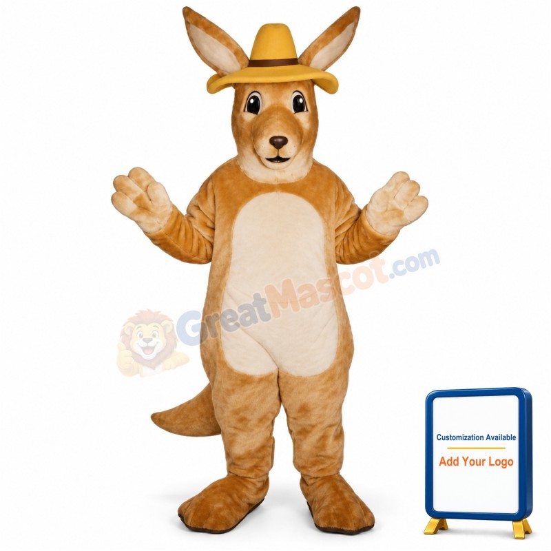Melbourne Roo w-Hat Lightweight Mascot Costume