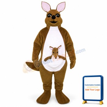 Mrs. Kangaroo w-Joey Lightweight Mascot Costume