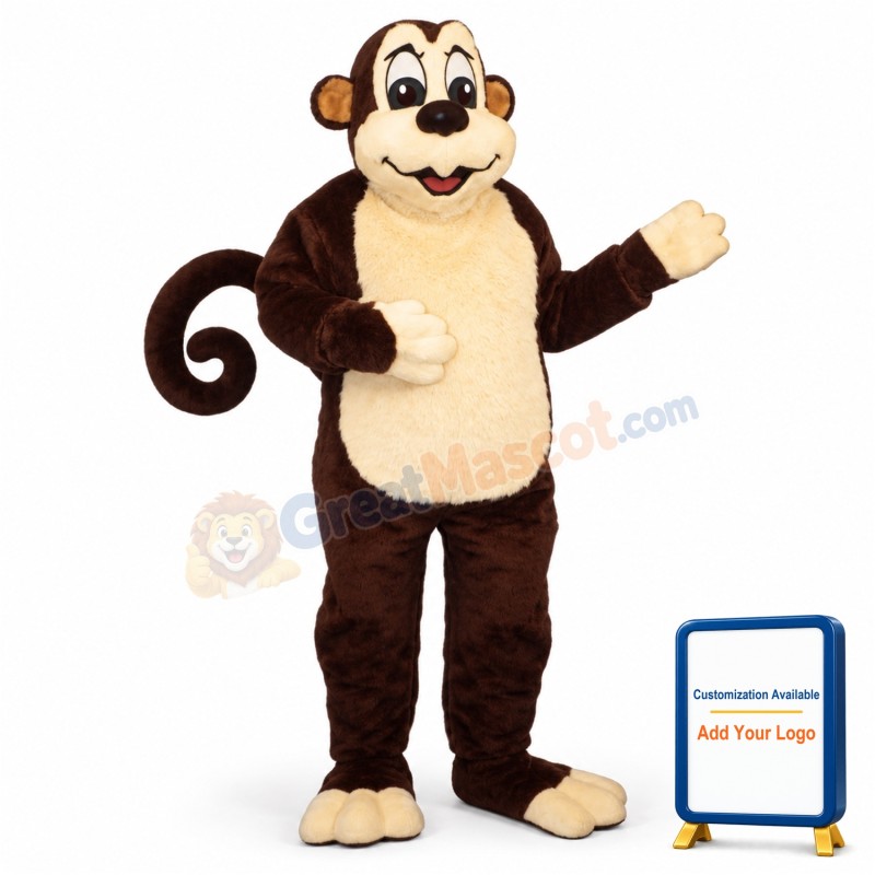 Zoo Monkeyw-Wired Tail Lightweight Mascot Costume