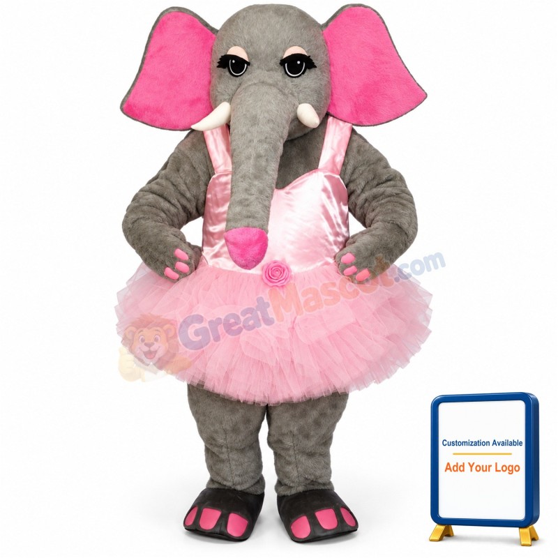 Elsie Elephant Lightweight Mascot Costume