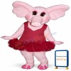 Elphie Elephant w-Tutu Lightweight Mascot Costume