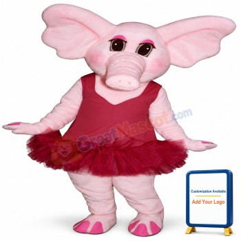 Elphie Elephant w-Tutu Lightweight Mascot Costume