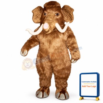 Mammoth w-Long Tusks Lightweight Mascot Costume