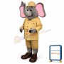 Safari Elephant Lightweight Mascot Costume