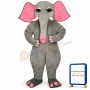 Girl Elephant Lightweight Mascot Costume