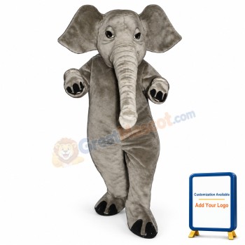 Realistic Elephant Lightweight Mascot Costume