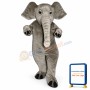 Realistic Elephant Lightweight Mascot Costume