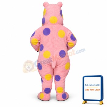 Polka-Dot Hippo Lightweight Mascot Costume