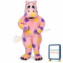 Polka-Dot Hippo Lightweight Mascot Costume