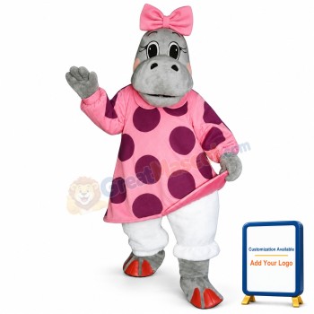 Hilary Hippo Lightweight Mascot Costume