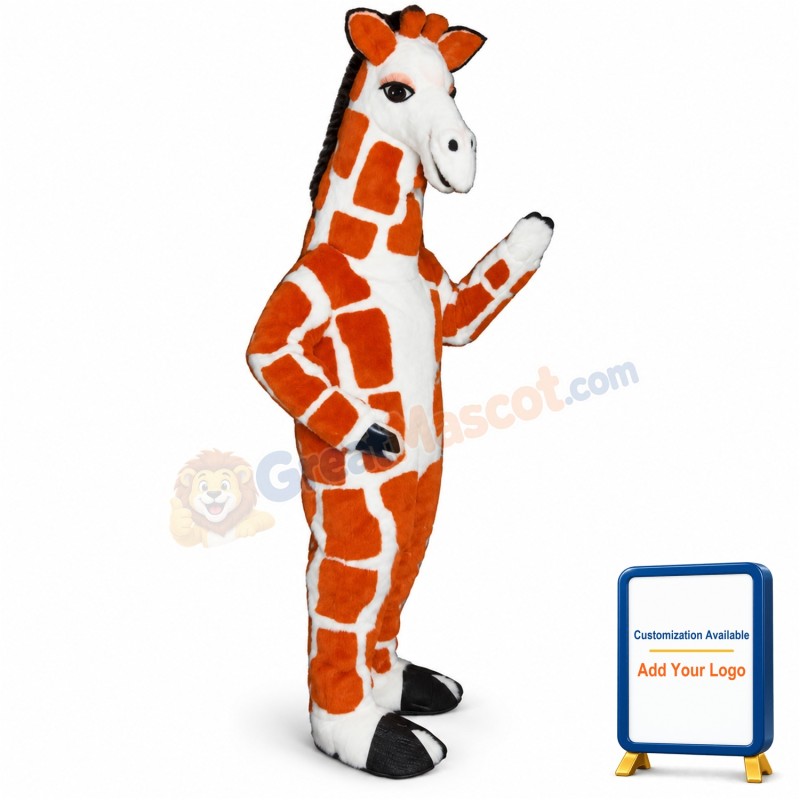 Red Giraffe Lightweight Mascot Costume
