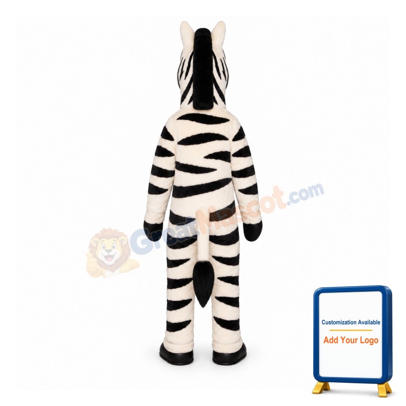 Zebra Lightweight Mascot Costume
