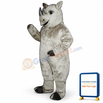 Realistic Rhino Lightweight Mascot Costume