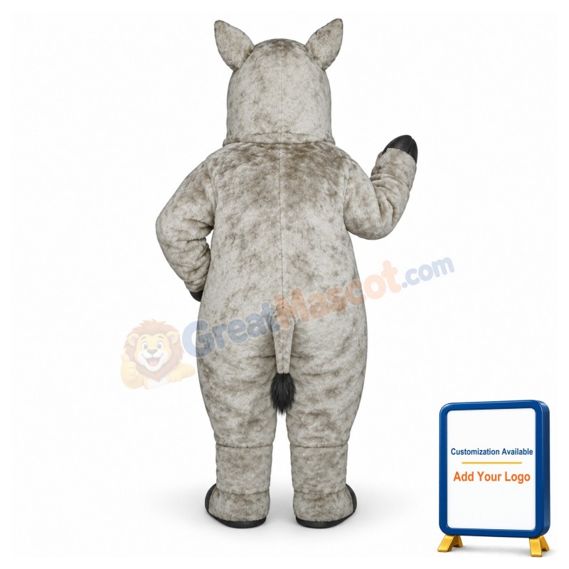 Realistic Rhino Lightweight Mascot Costume