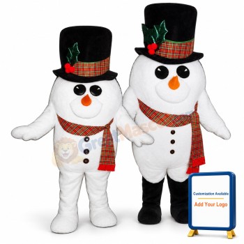 Madcap Snowman w-scarf Lightweight Mascot Costume